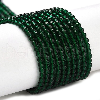 Transparent Glass Beads Strands GLAA-H021-03-15-1