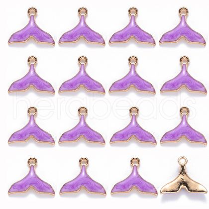 20Pcs Alloy Enamel Pendants ENAM-YW0004-48D-1