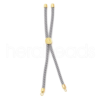 Twisted Nylon Cord Silder Bracelets DIY-B066-03G-19-1