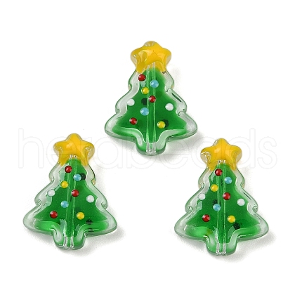 Handmade Lampwork Enamel Beads LAMP-S070-05F-1