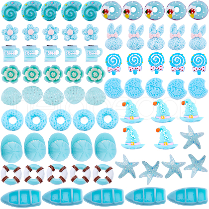 SUNNYCLUE Resin Cabochons CRES-SC0001-25-1