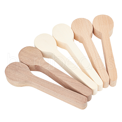 Olycraft 6Pcs 3 Colors Wood Spoon Carving Mold WOOD-OC0003-48-1