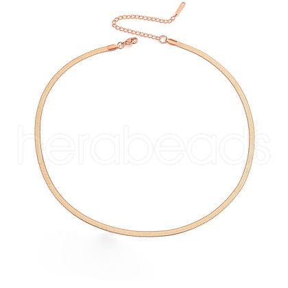 Stainless Steel Snake Bone Chain Necklaces WG20151-09-1
