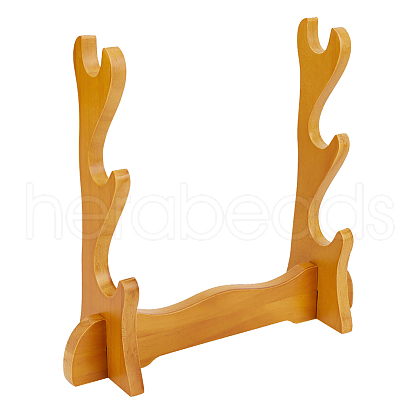 3-Tier Wood Sword Display Stands ODIS-WH0004-12-1