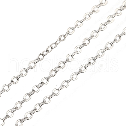 Rack Plating Brass Cable Chains CHC-M001-04P-1