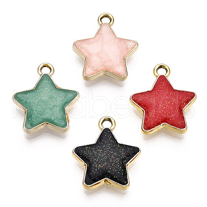 Alloy Enamel Pendants ENAM-T011-206-1