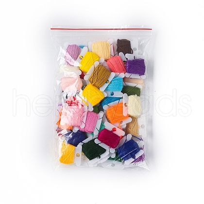 36 Colors Polyester Embroidery Threads for Cross Stitch SENE-PW0002-045-1