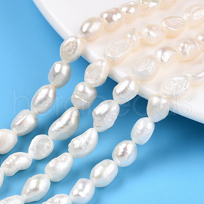 Natural Cultured Freshwater Pearl Beads Strands X1-PEAR-N014-06B-1