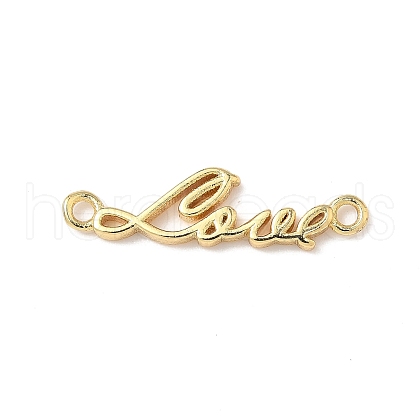 Brass Word Love Connector Charms KK-Q068-10A-1
