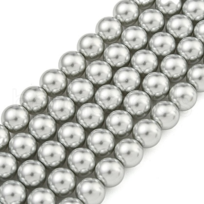 Glass Pearl Beads Strands HY-G002-01D-04-1