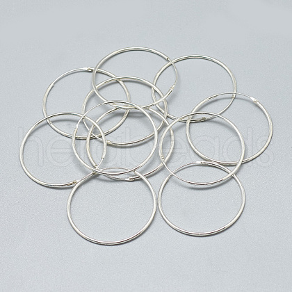 925 Sterling Silver Earring Hoop STER-T002-188S-1