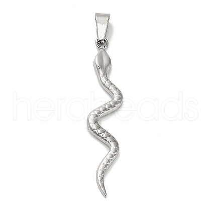 304 Stainless Steel Pendants STAS-Z126-08P-1