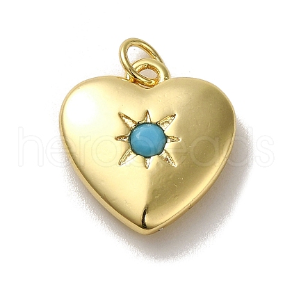 Rack Plating Brass Micro Pave Cubic Zirconia Pendants KK-R158-01B-G-1