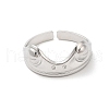 304 Stainless Steel Cuff Finger Rings RJEW-L107-008P-2