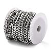 Tarnish Resistant 304 Stainless Steel Cuban Link Chains CHS-E018-13P-C-4