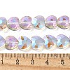 Electroplate Glass Beads Strands EGLA-L045-D-HR01-4