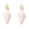 Rack Plating Brass Enamel  Pendants KK-B053-42G-1