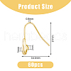 DICOSMETIC 60Pcs Brass Earring Hooks KK-DC0003-89-2