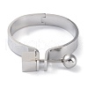 Round Ball 304 Stainless Steel Hinged Bangles BJEW-G700-06P-2