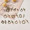 Tibetan Style Toggle Clasps TIBE-TA0001-21AB-6