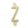 Rack Plating Brass Connector Charms KK-P245-07G-Z-1