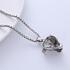 Vintage Bull Head Stainless Steel Pendant Necklace Punk Fashion Jewelry for Men JX6070-2