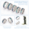 Unicraftale 5Pcs 5 Styles 201 Stainless Steel Finger Ring for Men RJEW-UN0002-98-5