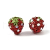 Clay Polymer Rhinestone Beads RB-A051-E06-3