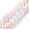 Electroplate Handmade Lampwork Beads Strands LAMP-S068-02F-1