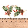 Golden Plated Alloy Enamel Pendants ENAM-Z017-06G-3