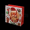 Christmas Santa Claus Print Paper Gift Bags with Nylon Cord Handle CARB-K003-01A-02-1