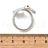 Alloy Enamel Snake Wrap Cuff Rings RJEW-Q014-01P-3