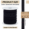 Fingerinspire 20 Yards 2 Colors Polyester Picot Elastic Lace Ribbon OCOR-FG0002-38-2