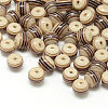 Transparent Stripe Resin Beads RESI-S345-6mm-08-1