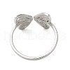 304 Stainless Steel Open Cuff Ring RJEW-Z026-07P-3