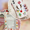 SUNNYCLUE 64Pcs 16 Styles Christmas Tree/Snowman/Bag/Socking/Santa Claus/Deer/Candy Cane/Fireplace Opaque Resin Decoden Cabochons RESI-SC0005-74-5