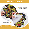 Computerized Embroidery Cloth Iron On Patches PATC-WH0010-33-3