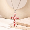 Stainless Steel Enamel Cross Pendant Necklaces YT7190-5-1