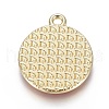 Alloy Enamel Chinese Symbol Pendants PALLOY-I166-36KCG-2
