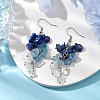 Natural Lapis Lazuli Earrings EJEW-TA00462-03-2