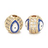 Brass Micro Pave Cubic Zirconia Charms ZIRC-A019-16G-A02-1