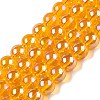 Electroplate Transparent Glass Beads Strands X-GLAA-T032-T8mm-AB11-1