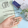SUNNYCLUE 12Pcs 304 Stainless Steel Paperclip Chain Bracelet Making AJEW-SC0002-49-3