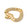 Rack Plating Brass Micro Pave Cubic Zirconia Pendants KK-E281-25G-4