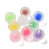 UV Plating Iridescent Frosted Acrylic Beads MACR-D032-07B-1