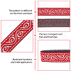 Polyester Embroidery Ribbon OCOR-WH0082-25B-4