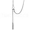 925 Sterling Silver Square Y Necklaces for Women FS-WGCF124-01-4