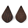 Natural Wenge Wood Pendants WOOD-T023-82-2