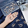 Unicraftale 20Pcs Column Glass Bottle with Rose Quartz inside Pendants FIND-UN0001-91-3
