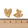 304 Stainless Steel Stud Earrings EJEW-G423-29D-G-5